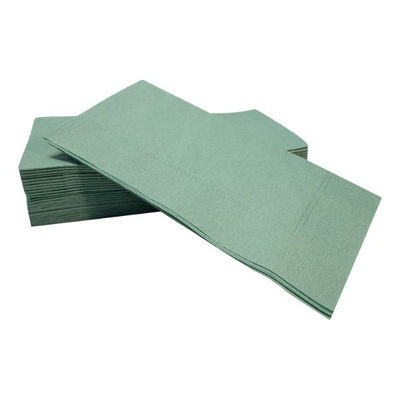 溝端紙工印刷 8ツ折ナフキン LUC-28 カラー2プライナプキン8折 グリーン 04 1ケース(2000個(50個×40))（直送品）