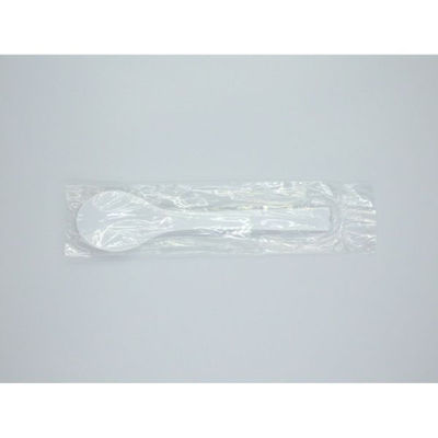 ホウケン産業 使い捨てスプーン スプーン125 白 個包装 076 1ケース(3000個(500個×6))（直送品）