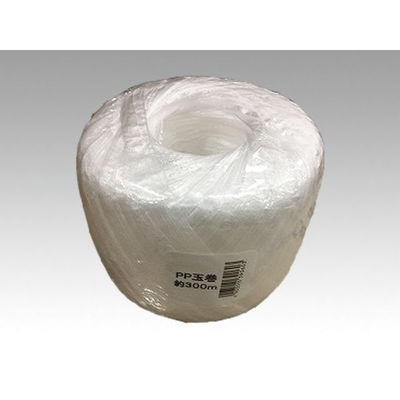 ローヤル化成 ビニール紐 PPテープ玉巻300m 白 00517839 1袋（直送品）