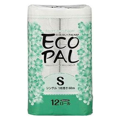 イデシギョー トイレットペーパー エコパル12ロールS 00340559 1ケース(8個)（直送品）
