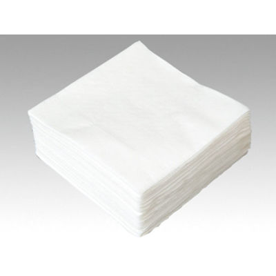 イデシギョー 4ツ折ナフキン 4折ナプキン 白無地 00348966 1ケース(10000個(125個×80))（直送品）