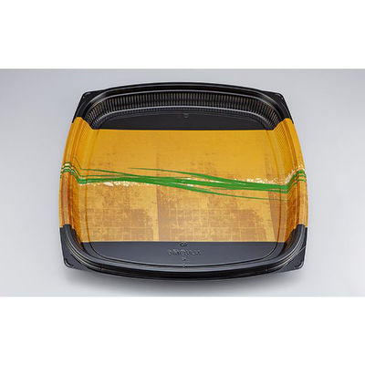 シーピー化成 寿司桶 NUN角桶6 秀英金 本体 0780406008995 1袋(10個)（直送品）