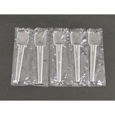 東商化学 使い捨てスプーン 5連 角スプーン #90 透明 00015667 1袋(1000個)（直送品）