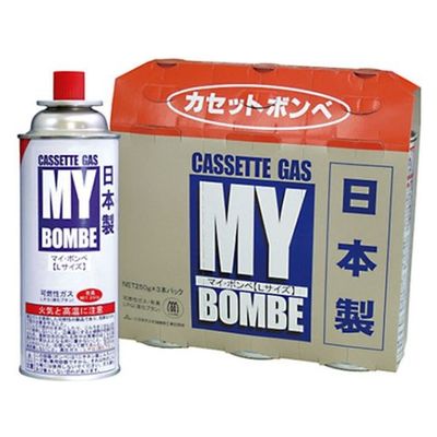 ニチネン ガスボンベ マイボンベ L 250g 3本パック 00305205 1ケース(16個)（直送品）