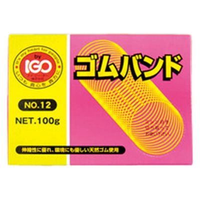 アイ・ジー・オー 輪ゴム ゴムバンドNo.12 100g 箱入 00139736 1ケース(100個)（直送品）
