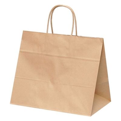 パックタケヤマ 紙手提袋 自動手提袋 HV68 未晒 無地 XZT00923 1袋(50個)（直送品）