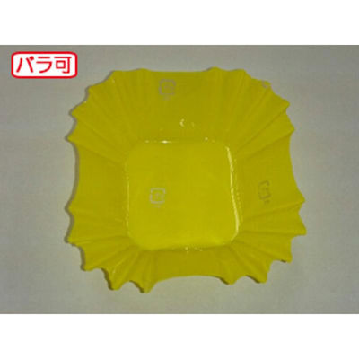 セイコー おかずカップ ラミケースOPP四角6号Pイエロー 500枚 90060620 1ケース(50個)（直送品）