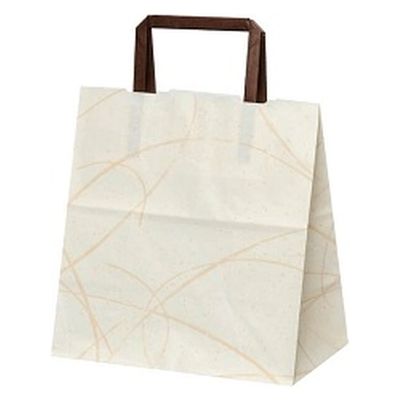 パックタケヤマ 紙手提袋 平紐手提袋 H平22 ゆうび ベージュ 393914 1ケース(200個(50個×4))（直送品）