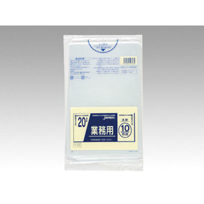 ジャパックス LDゴミ袋 ゴミ袋 透明 P-23 20L 10枚 200757 1ケース(60個)（直送品）
