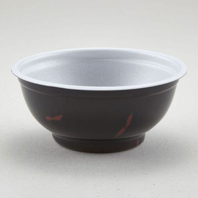 青葉紙業 どんぶり容器 D-1 うるし 本体 205103 1ケース(500個(50個×10))（直送品）