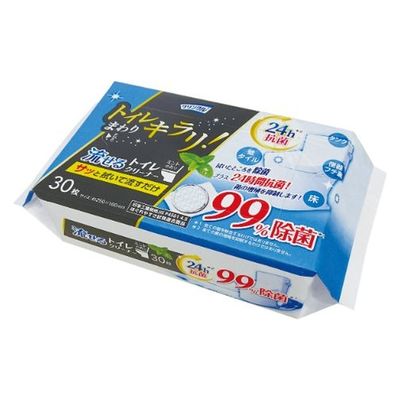 Life-do.Plus トイレクリーナー LD-623 クリンクル トイレまわりキラリ 流せるトイレクリーナー(30枚1P) 1袋（直送品）