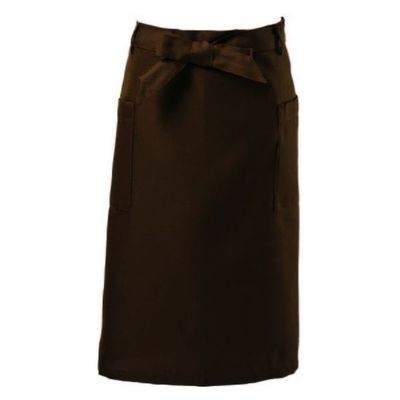 サンユニフォーム ミドルエプロン ミドルエプロン(ブラウン)F 701-S712-2 1ケース(70個)（直送品）