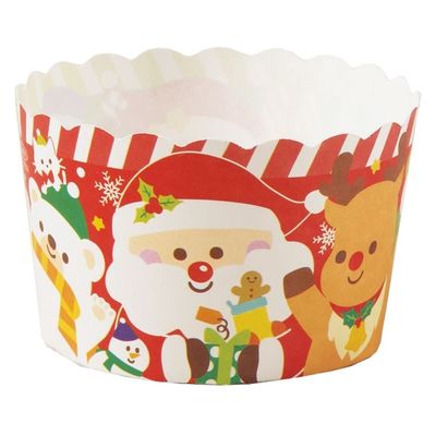 天満紙器 ケーキカップ XM824 ペットマフィン(ハッピーキャラ) 6090605 1ケース(1000個(100個×10))（直送品）