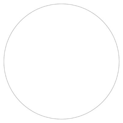 カミイソ産商 コースター No.154 白無地 丸 0.5mm 76000154 1袋(200個)（直送品）