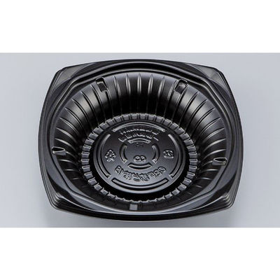 シーピー化成 どんぶり容器 CBFまど味18 黒 本体 0A00118000525 1ケース(900個(50個×18))（直送品）