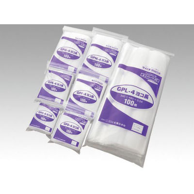 生産日本社 チャック付き袋 ユニパックGP L-4 横長 17252 1ケース(900個(100個×9))（直送品）