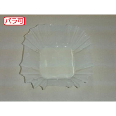 セイコー おかずカップ ラミケースOPP四角7号ホワイト 500枚 90060720 1袋（直送品）