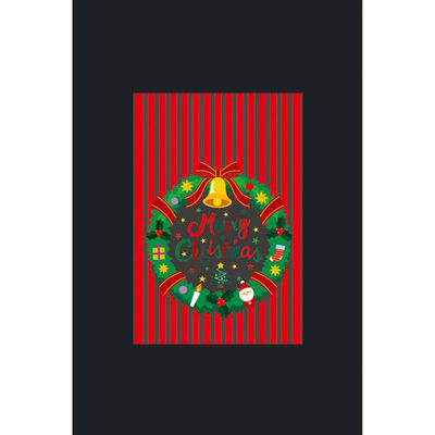 天満紙器 袋 XF204 ラッピングバックM(クリスマスリース) 6090597 1ケース(1000個(100個×10))（直送品）