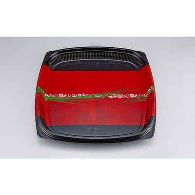 シーピー化成 寿司桶 NUN角桶5 秀英赤 本体 0780405007655 1袋(10個)（直送品）