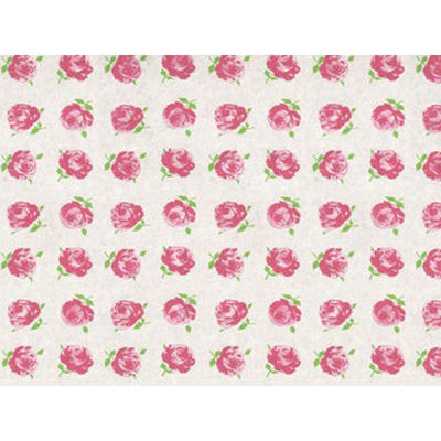 パックタケヤマ 包装紙 15 四六半才判 バラ柄 XZT00119 1袋(100個)（直送品）