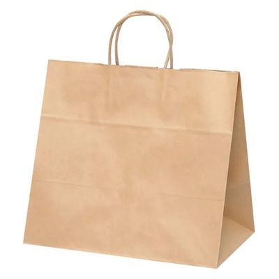 パックタケヤマ 紙手提袋 自動手提袋 HV75 未晒 無地 XZT00939 1ケース(200個(50個×4))（直送品）