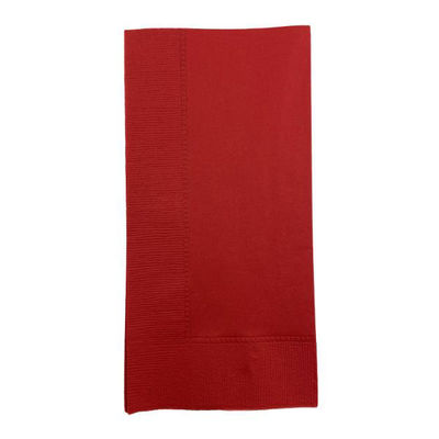 溝端紙工印刷 8ツ折ナフキン LUC-28 カラー2プライナプキン8折 イタリアンレッド 14 1ケース(2000個(50個×40))（直送品）