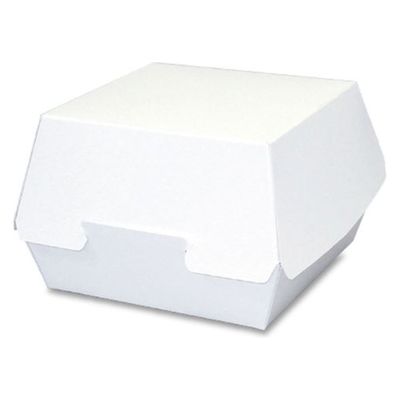 京王 バーガーボックス EC (白無地) 30921681060 1ケース(800個(100個×8))（直送品）