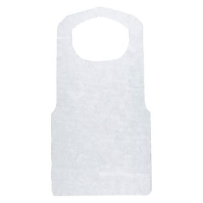 溝端紙工印刷 不織布エプロン 白 581797 1ケース(1000個(100個×10))（直送品）