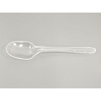 ホウケン産業 使い捨てスプーン カラースプーン160mm 透明 バラ 311553 1袋(100個)（直送品）