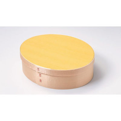 アサヒグリーン 木製容器 経木ワッパたまご型 金具止め 5673 1ケース(112個)（直送品）