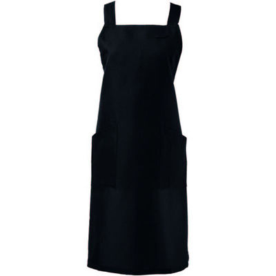 サンユニフォーム 胸当てエプロン 胸当エプロン(ブラック)F 701-S710-1 1ケース(60個)（直送品）