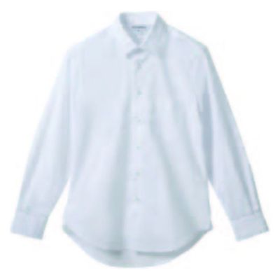 サンユニフォーム ストレッチシャツ 長袖シャツ(ホワイト)SS 577-S510-0-SS 1ケース(40個)（直送品）