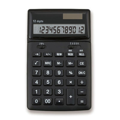 アスカ 抗菌電卓 ブラック C1249BK 1ケース(60個)（直送品）