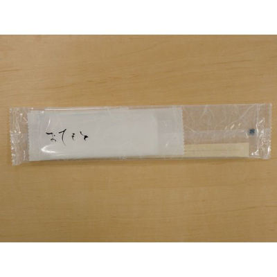 コンドル産業 割箸 8寸アスペン天削 スリムおしぼりセット 白 850105 1ケース(1000個)（直送品）