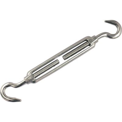 DAIDОHANT ステンレス ターンバックル 両フック M6 (A)132×(B)193×(C)9mm 10101902 1個（直送品）