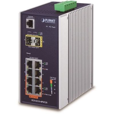 産業用PoE+マネージドギガビットイーサネットスイッチSFPポート付 IGS-4215-4P4T2S 1個（直送品）
