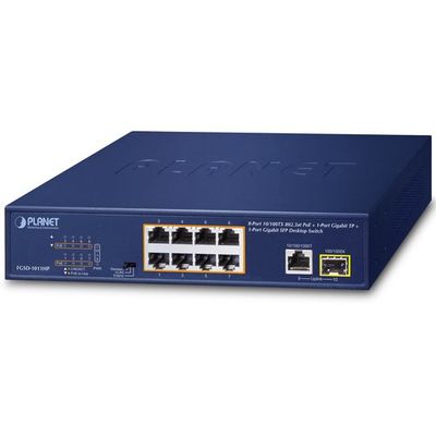PoE+ファストイーサネットスイッチギガ・SFPポート付 FGSD-1011HP 1個（直送品）