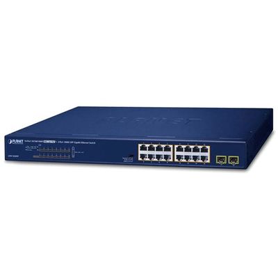 PLANET TechnologyCorporation PoE+ギガビットイーサネットスイッチSFPポート付 GSW-1820HP 1個（直送品）