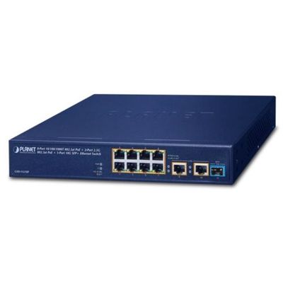 PoE+ギガビットイーサネットスイッチ2.5G対応10G SFPポート付 GSD-1121XP 1個（直送品）