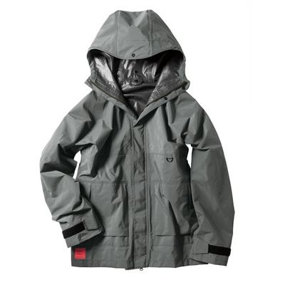 マック Makku ハードシェルプロテクトジャケット マッドグレー F AS1160A2 1着 686-9670（直送品）