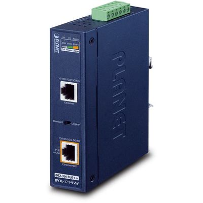 PLANET TechnologyCorporation 産業用マルチギガビットPoE++インジェクター IPOE-171-95W 1個（直送品）