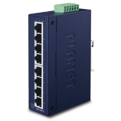 PLANET TechnologyCorporation 産業用ファストイーサネットスイッチ ISW-801T 1個 686-9814（直送品）