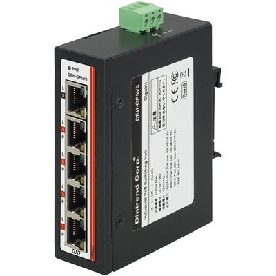 ダイヤトレンド Diatrend 産業用PoEスイッチングハブ ギガビットタイプ DEH-GP5V3 1個 680-7622（直送品）