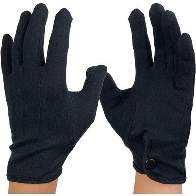 ウインセス WINCESS 礼装用手袋 黒 綿 ホック付き M (12双入) 1005-BK-M-12P 1袋(12双) 686-4452（直送品）