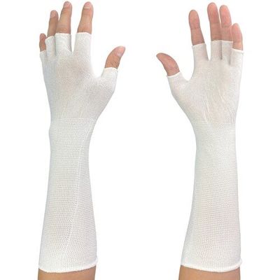 ウインセス WINCESS キュプラグローブ インナー 5本指切り ロング仕様 (25双入) WS-6500-D5LG 1袋(25双)（直送品）