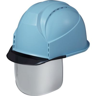 スミハット KKC3S型 帽体(パステルブルー)・バイザー(グレースモーク)・シールド付き KKC3S-B-23-G 1個（直送品）
