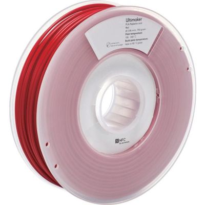 Ultimaker 純正フィラメント PLA Red 2.85mm 750g 1618 1巻 688-8833（直送品）