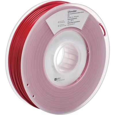 Ultimaker 純正フィラメント ABS Red 2.85mm 750g 1623 1巻 688-8829（直送品）