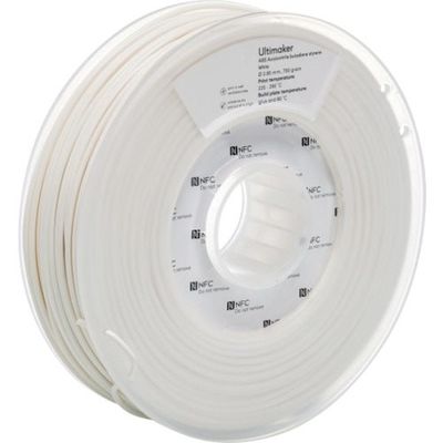 Ultimaker 純正フィラメント ABS White 2.85mm 750g 1622 1巻 688-7328（直送品）