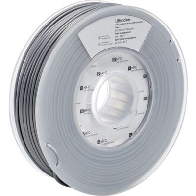 Ultimaker 純正フィラメント ABS Silver 2.85mm 750g 1625 1巻 688-7320（直送品）